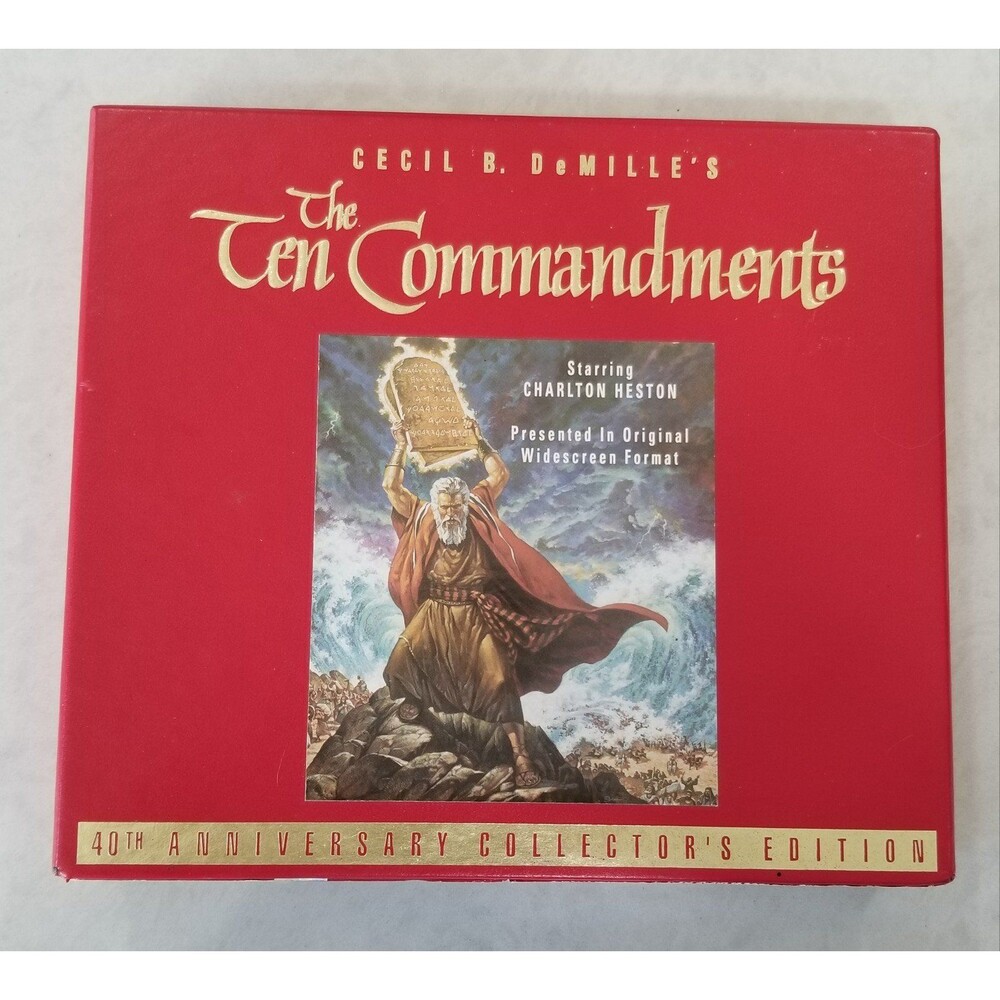 The 10 commandments 40th anniversary collector's edition vhs